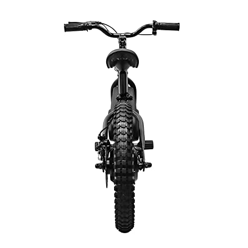 Massimo Motor 24V 350w Electric Balance Bike, Dirt Bike for Kids E13 w/Adjustable Seat Height 16" Large Wheel Aluminum Body Frame Up to 6 Hours Long Range Metal Rear Rim(Black)