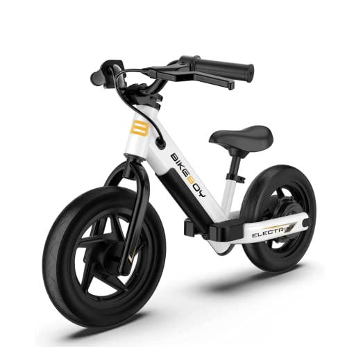 BIKEBOY Electric Balance Bike Kids Electric Bike for Ages 3-5years Old,24v 100w Motor,With12-Inch Pneumatic Tires, Rear Wheel Brake,Adjustable Speed,Dazzling Electric Motorcycle for Kids