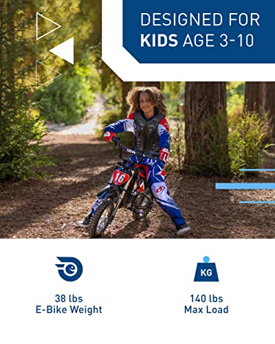 Hiboy DK1 36V Electric Dirt Bike,300W Electric Motorcycle - Up to 15.5MPH & 13.7 Miles Long-Range,3-Speed Modes Motorcycle for Kids Ages 3-10