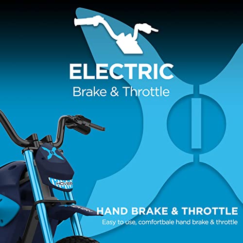 Hover-1 E-Track Electric Dirt Bike | 9MPH Top Speed, 9 Mile Range, 4HR Quick Charge,12" Air-Filled Tires, 120LB Max Weight, 2.25ft Tall, UL Certified & Tested - Safe for Kids & Teens, Red