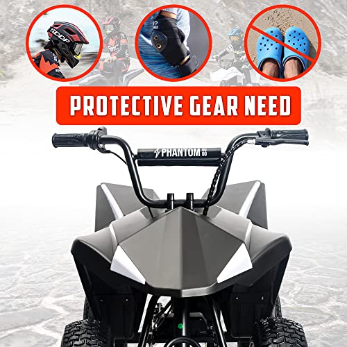 Beston Kids Electric ATV 4-Wheeler Quad Top Speed 10 MPH, Range Up to 10 Miles Off Road Go cart