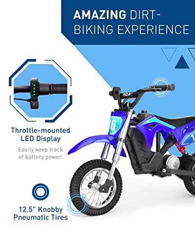 Hiboy DK1 36V Electric Dirt Bike,300W Electric Motorcycle - Up to 15.5MPH & 13.7 Miles Long-Range,3-Speed Modes Motorcycle for Kids Ages 3-10