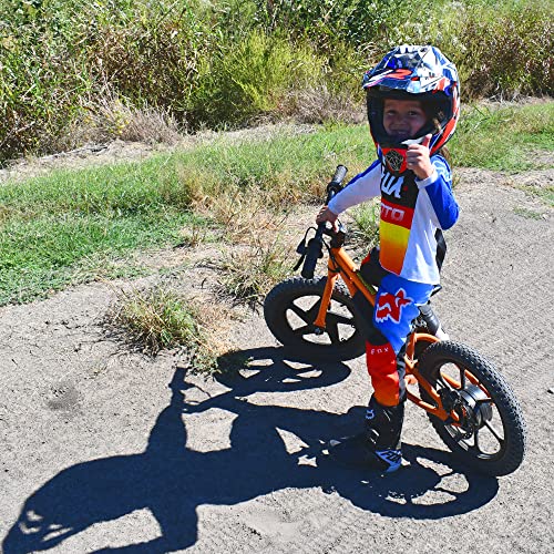 Massimo Motor 24V 350w Electric Balance Bike, Dirt Bike for Kids E13 w/Adjustable Seat Height 16" Large Wheel Aluminum Body Frame Up to 6 Hours Long Range Metal Rear Rim(Black)
